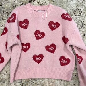New Valentine’s Day Cropped Sweater XS